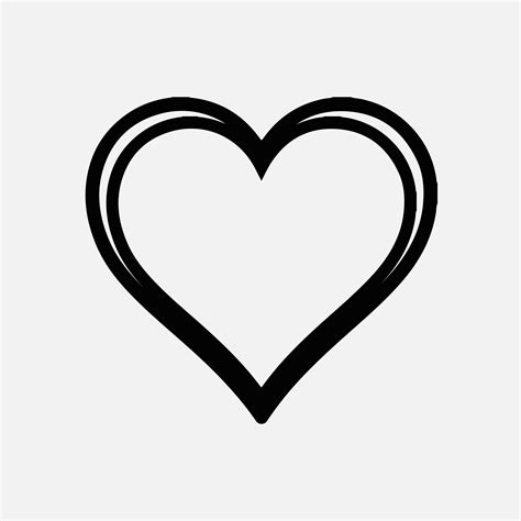 free heart clipart black and white|More.